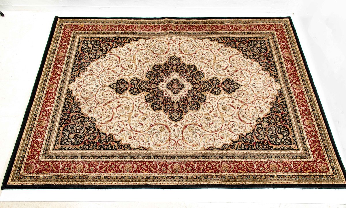 Large Red & Beige Persian Area Rug