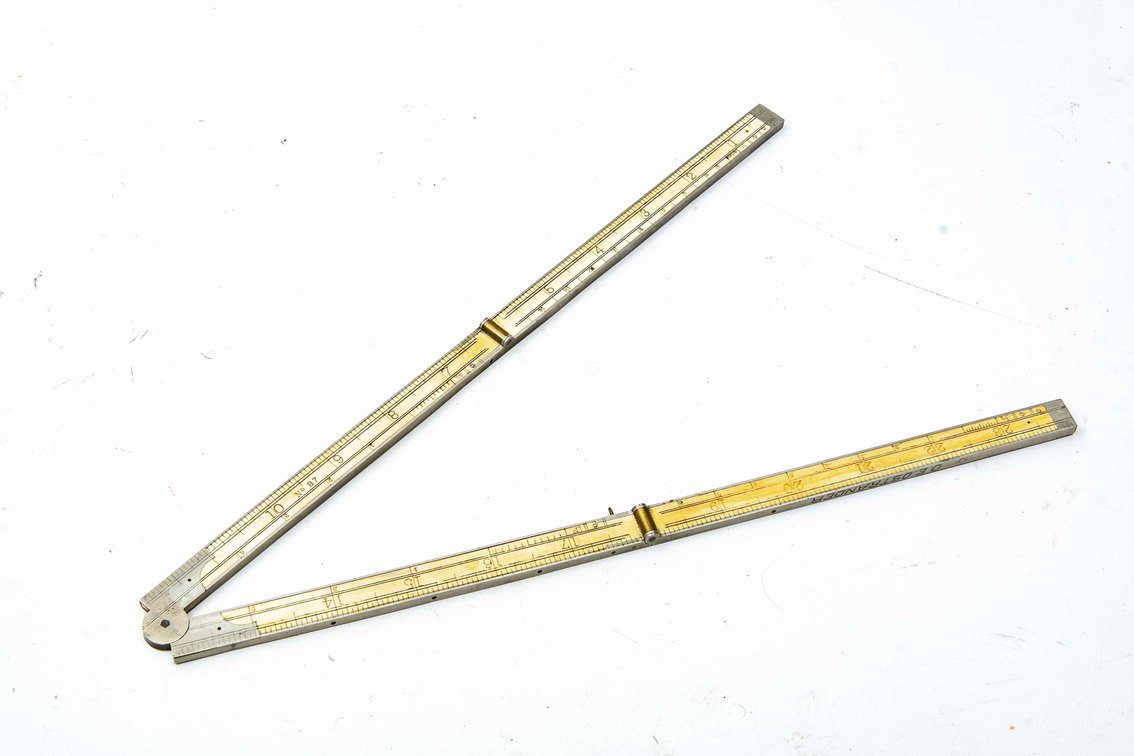 Stanley No. 87 Ivory Folding Drafting Rule