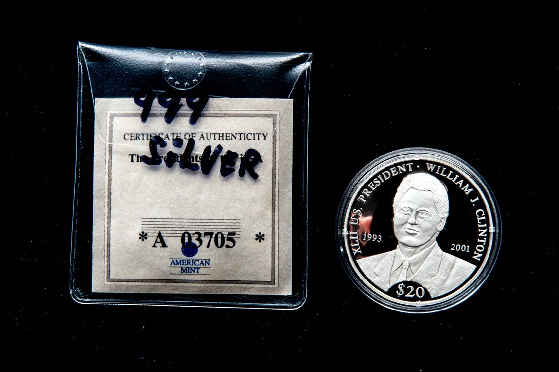 Bill Clinton- .999 Silver Coin-20 Grams