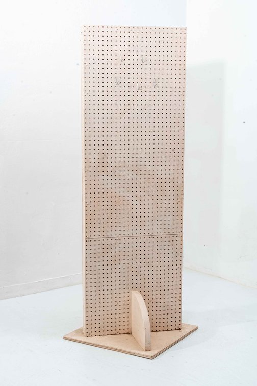 Hand Crafted Peg Board Display Stand