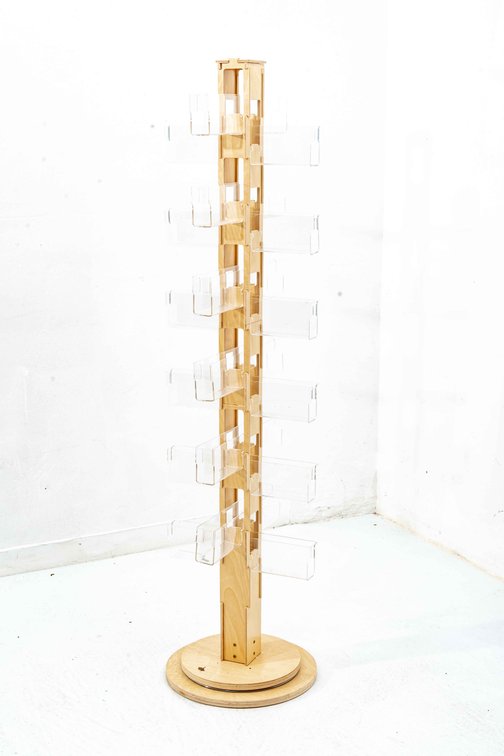 Rotary 24-Shelf Display Stand