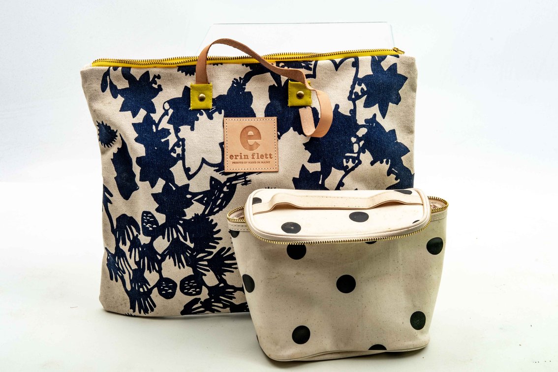 Erin Flett Tote & Kate Spade* Makeup Bag