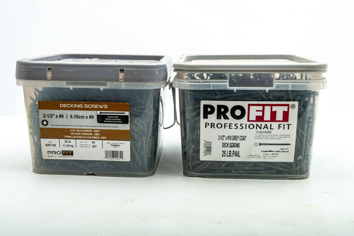 25 lb. Pro Fit Decking Screws Totes