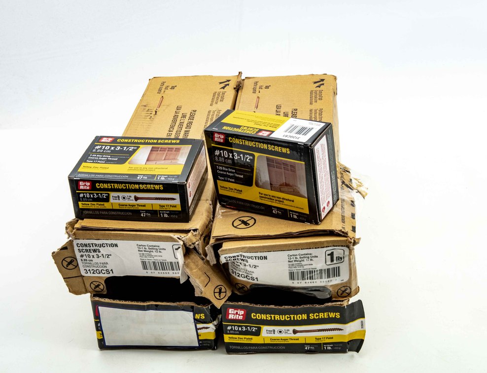Grip Rite Construction Screws-18 Boxes