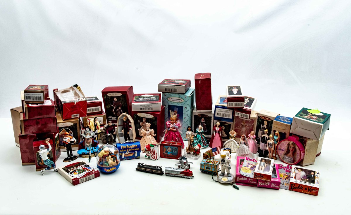 Hallmark Keepsake Ornaments - Barbie, Earnhardt...