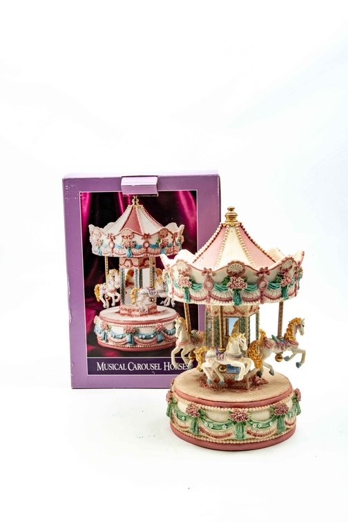 Classic Treasures Musical Carousel Horses