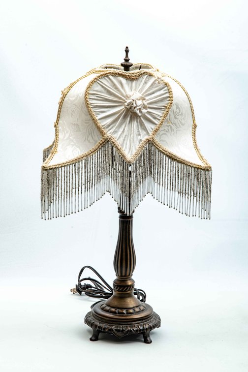 Table Lamp w/ Dale Tiffany Beaded Fringe Shade