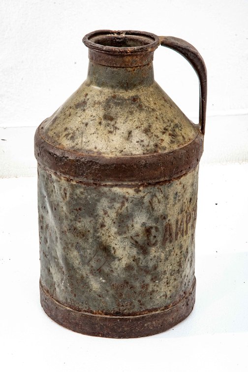 Very Old Handled Metal Jug Possibly Milk Jug
