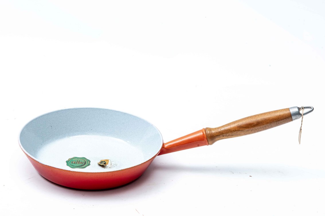NEW Vintage Le Creuset Skillet #24 Orange (9.5")