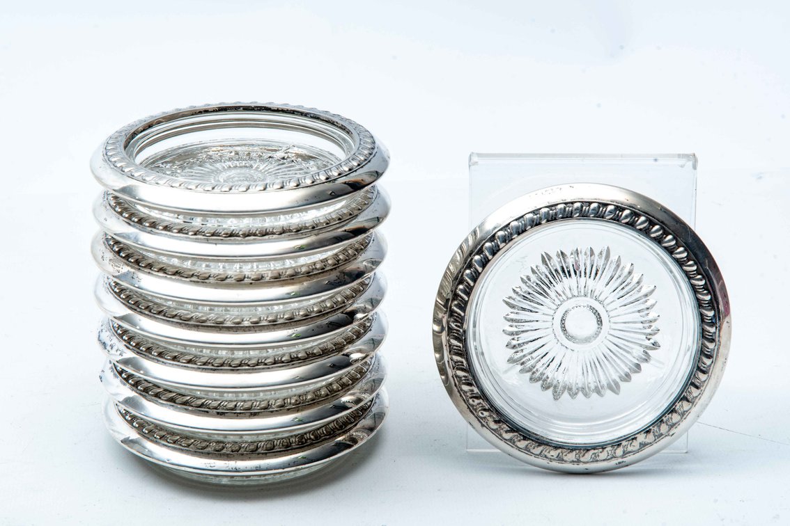 Sterling & Crystal Coasters
