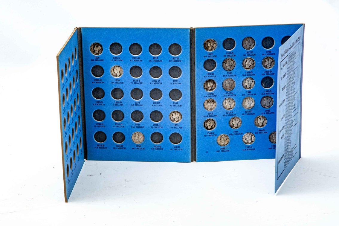 28- Mercury Dimes in Collector Booklet