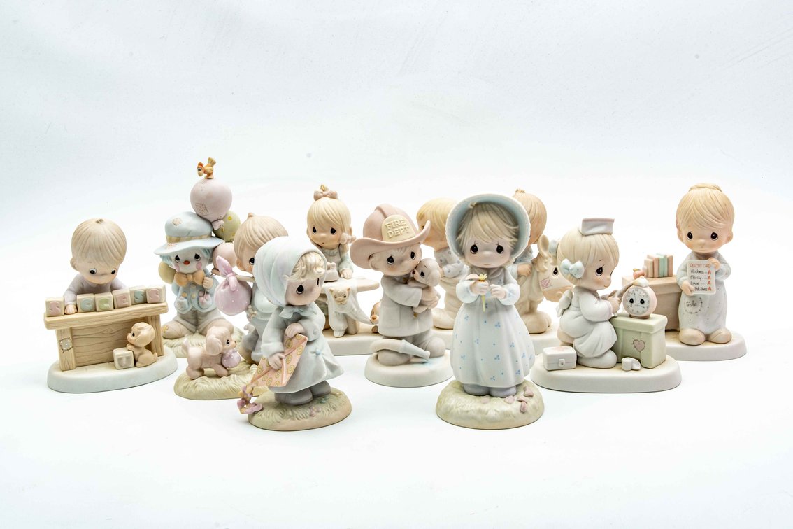 10 Precious Moments/Jonathan & David Figs.