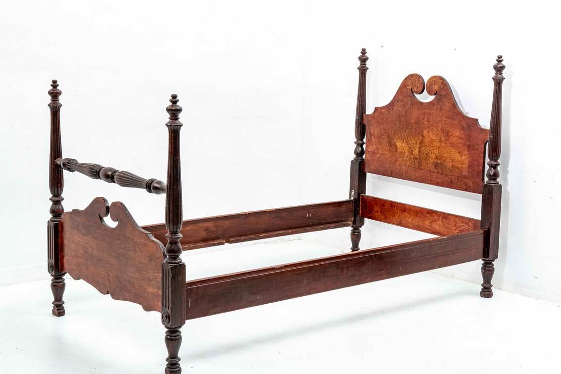 Vintage Wooden Twin Bed