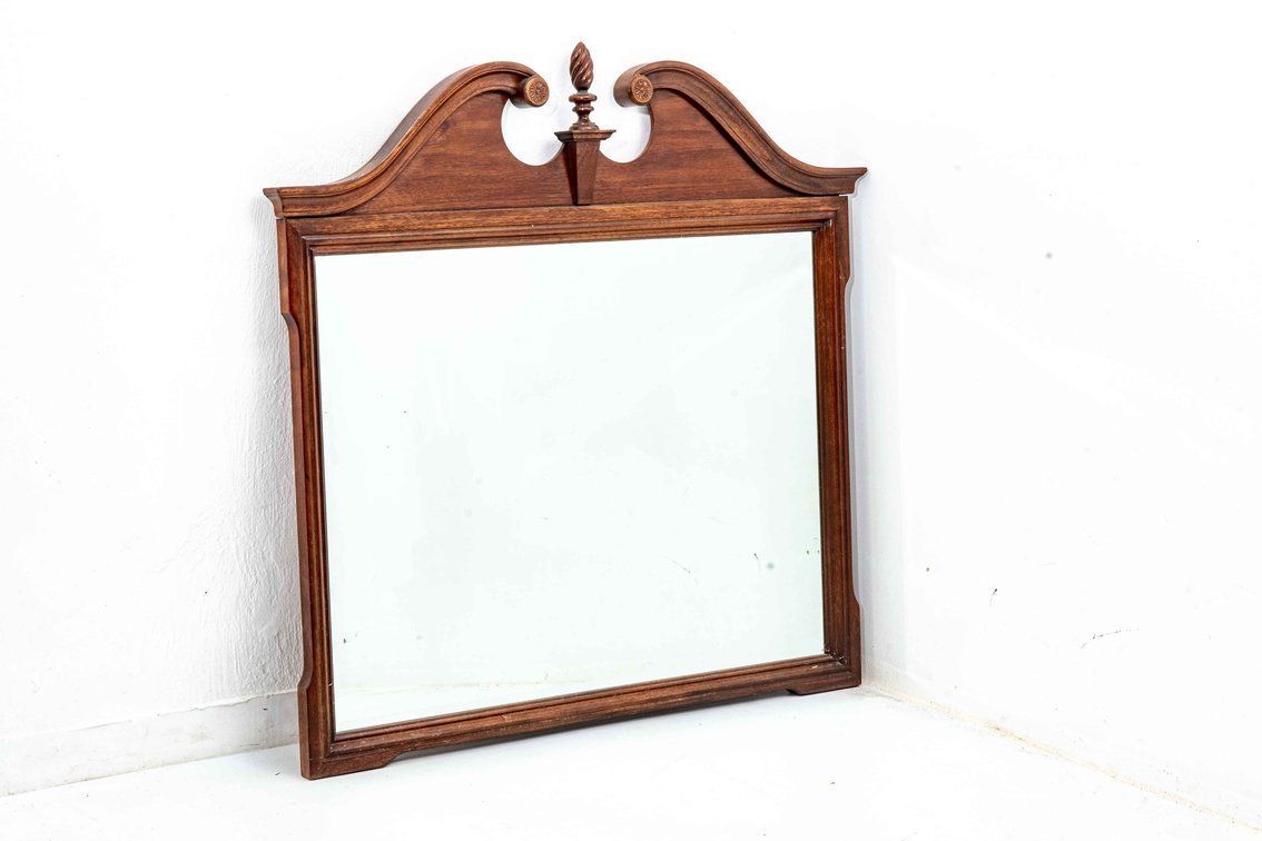 Lexington Beveled Broken Arch Mirror w/Finial