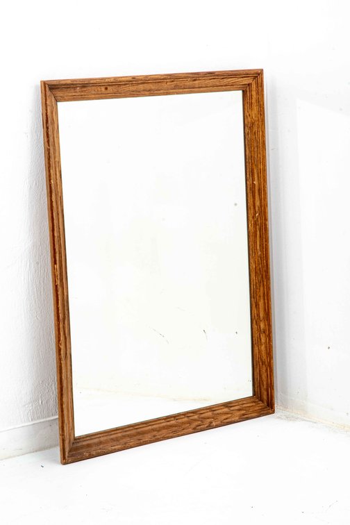 Vintage Oak Frame Mirror