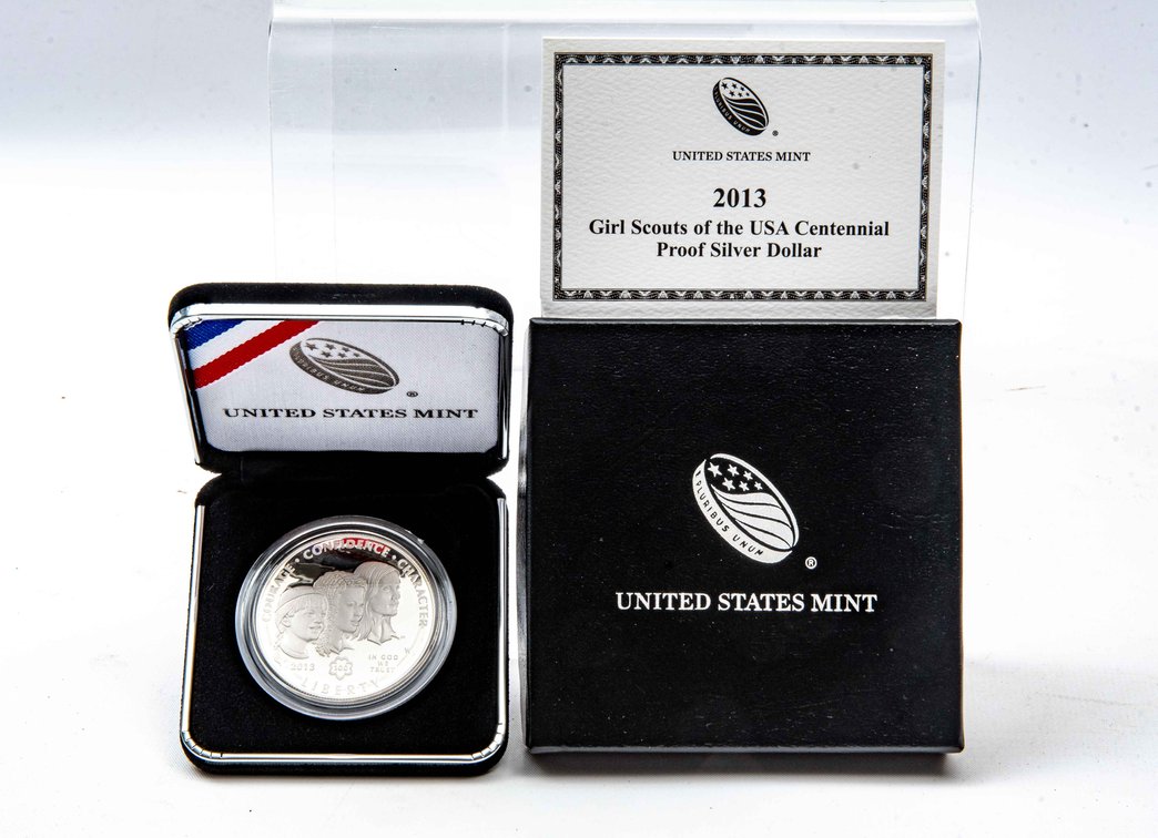 2013- Girl Scouts Proof Silver Dollar