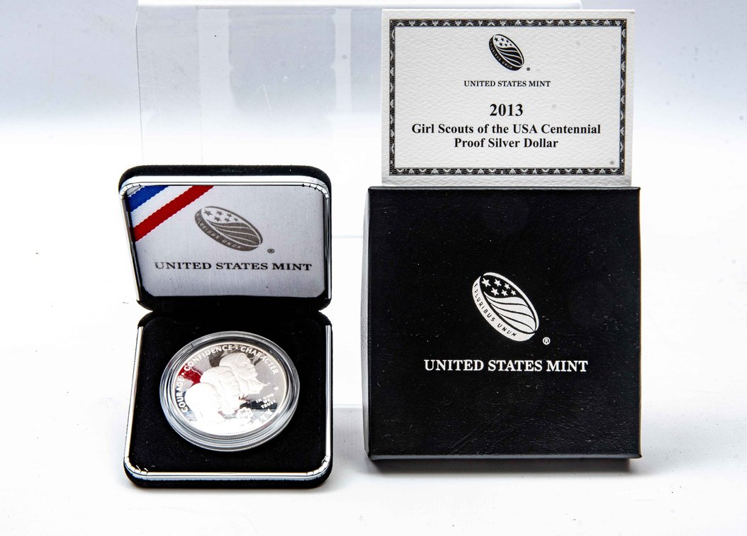 2013- Girl Scouts Proof Silver Dollar