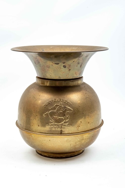 Brass Spittoon- Pony Express Chewing Tobacco