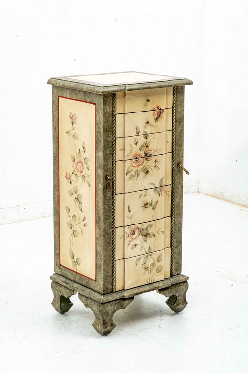 Floral Patterned Floor Jewelry Box
