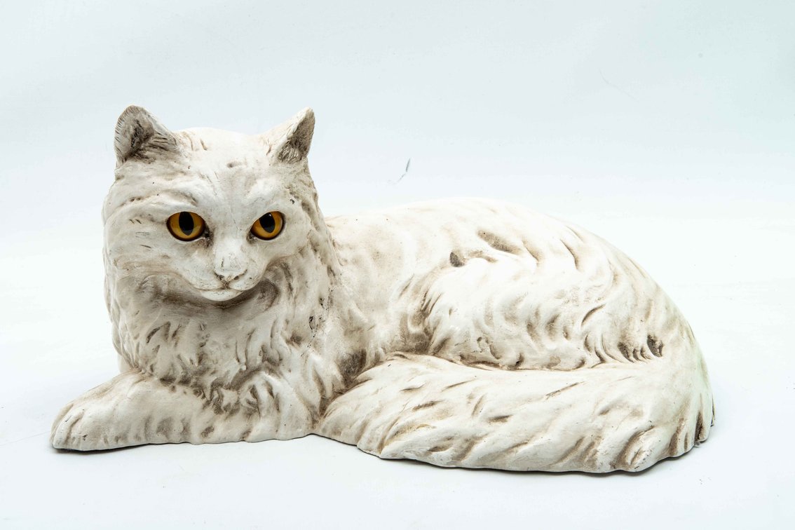 Laying Down Cat Door Stop