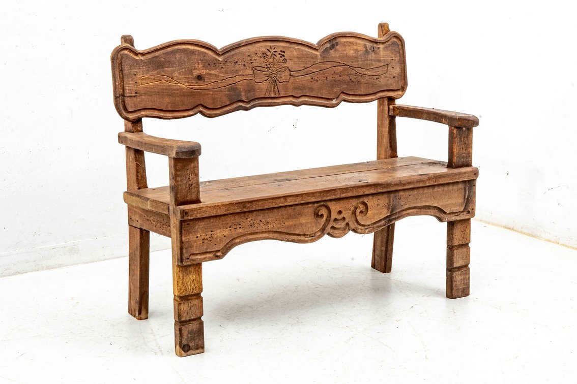 Solid Wood Garden Bench