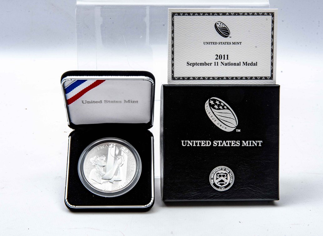 2011 Sept. 11 National Medal- 1 Oz. Silver Coin-WP