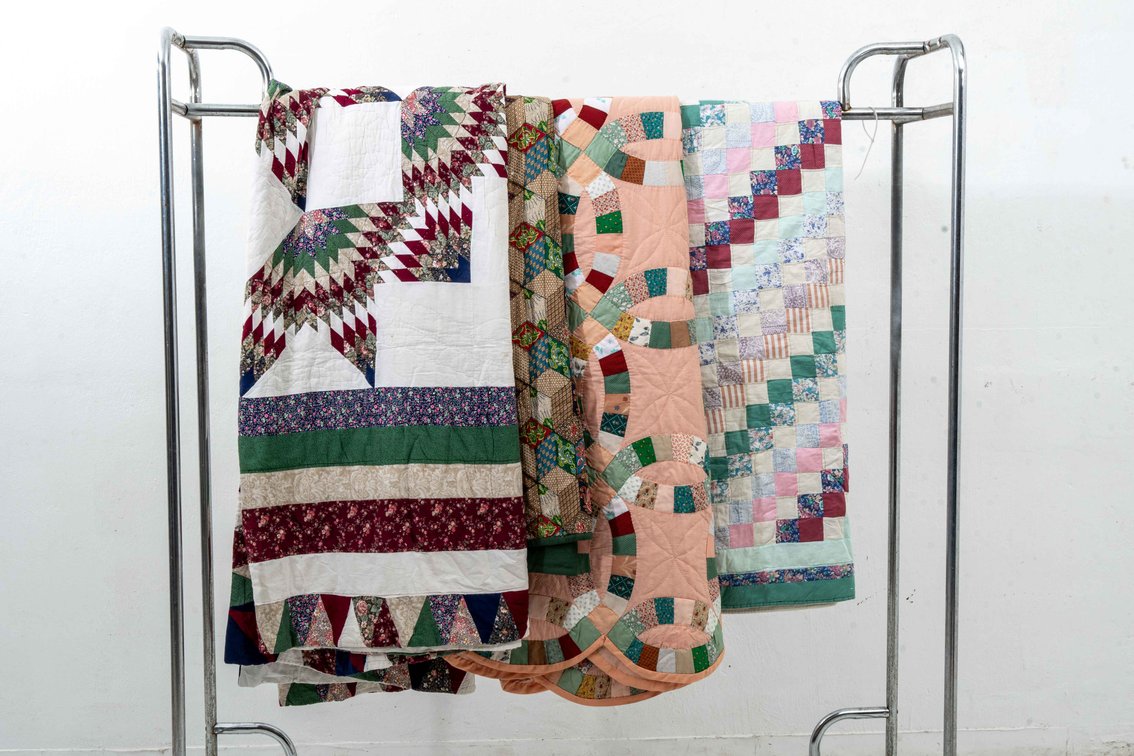 4 Colorful Quilted Blankets