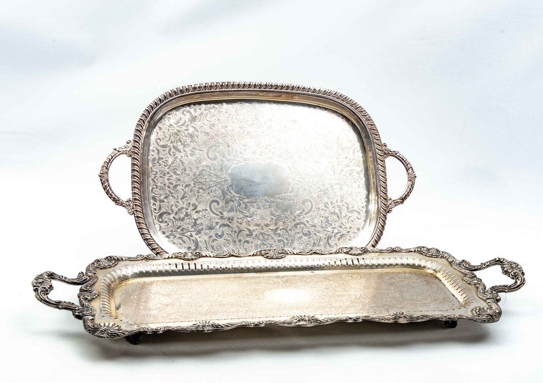 Leonard Gallery Platter & English Silver Co. Tray
