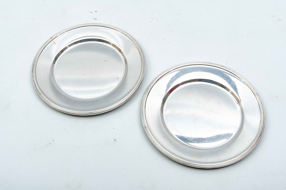 2 Ellmore Silver Co. Bread Plates
