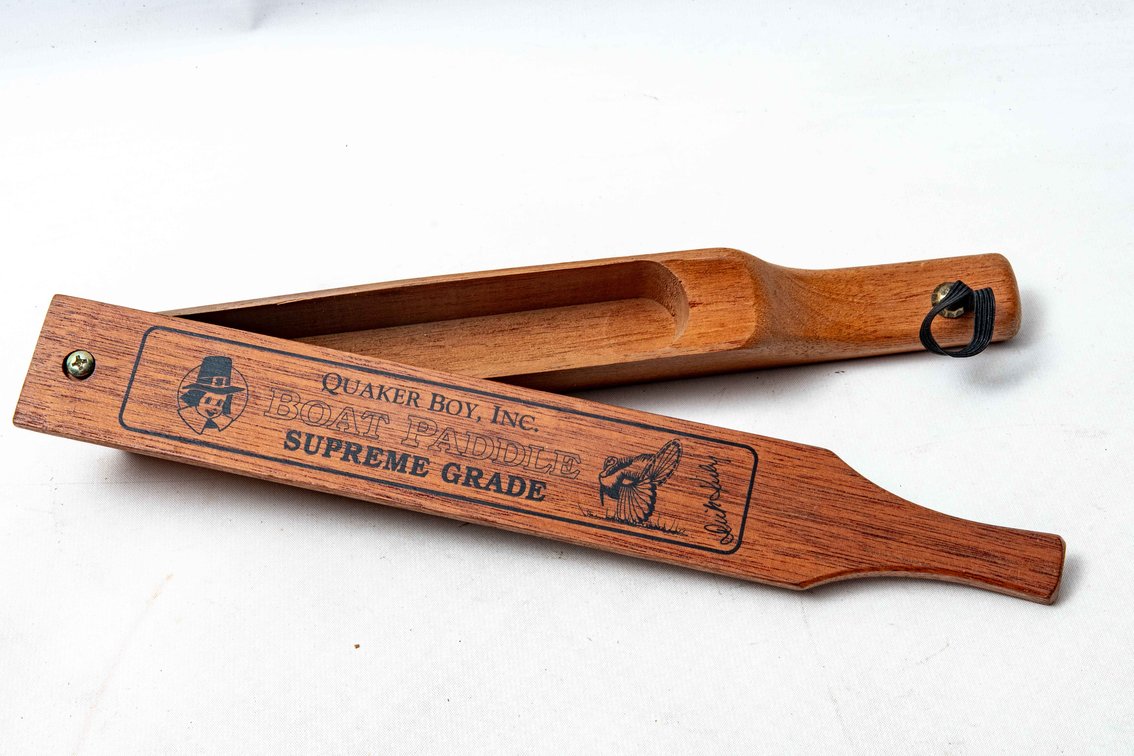 Vintage Dick Kirby Boat Paddle Turkey Box Call