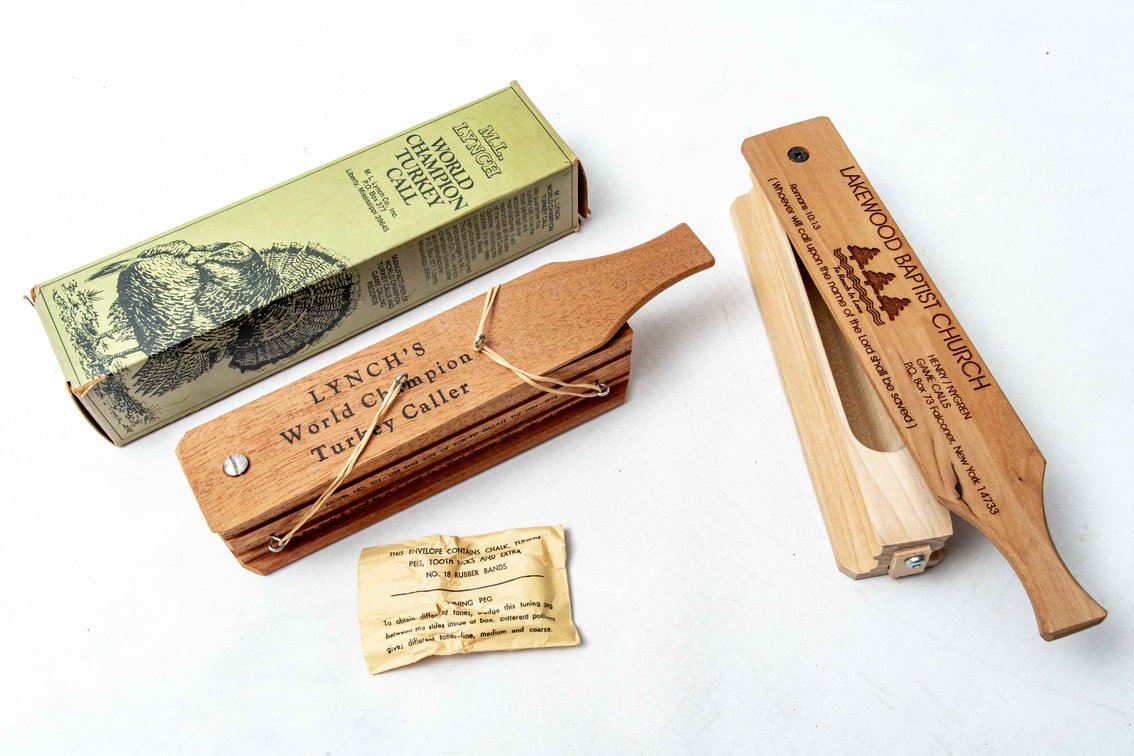 M.L. Lynch 1958 World Champion Turkey Call IOB +++