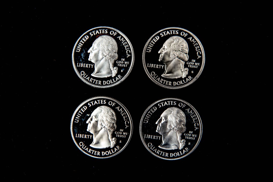 Four -Silver Proof Quarters-90% Silver