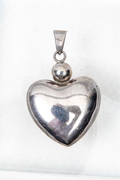 Large Sterling Heart Pendant