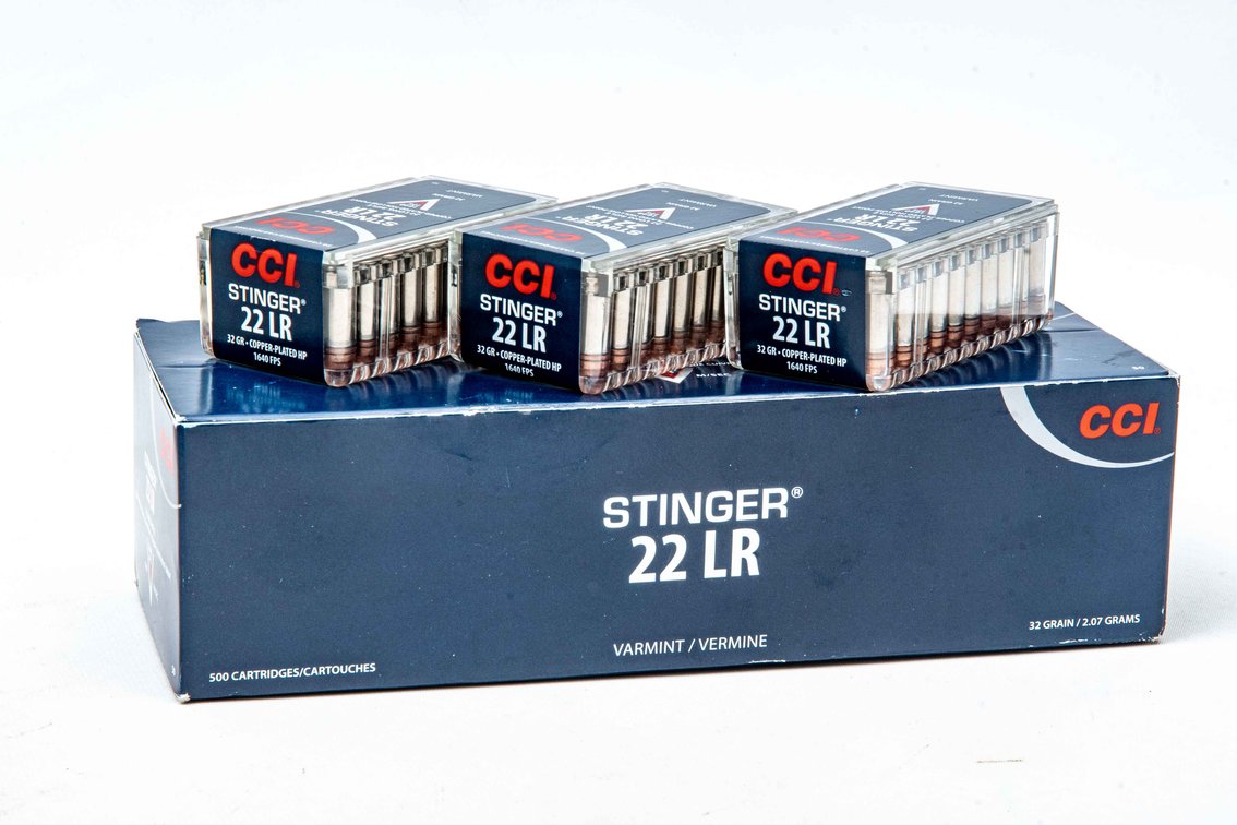 500 Rounds of .22 LR Ammo by CCI Stinger - 32 gr