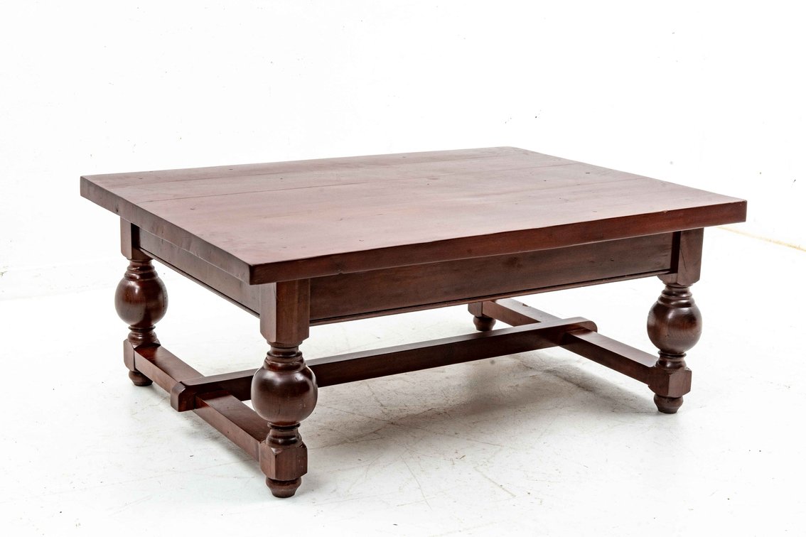Large Trestle Base Coffee Table