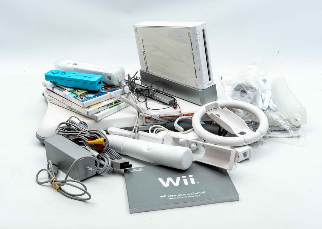 Wii Console, WiiFit Board, Games, & Accessories
