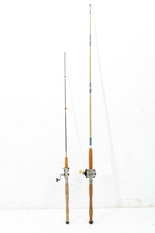 Wooden Handle Fishing Rods