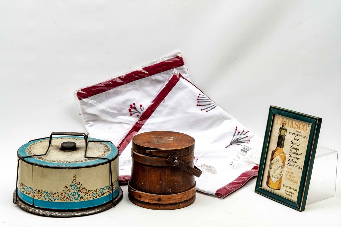 Firkin, Cake Carrier, Table Runners & More