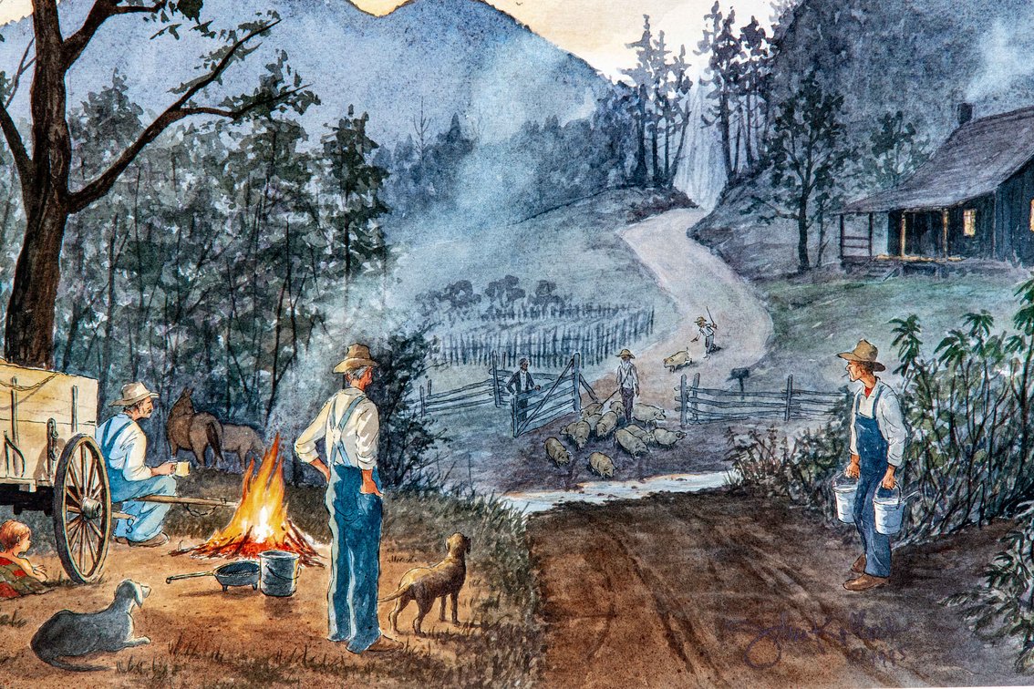 John Kollock "Logan Turnpike 1920" S/N Print