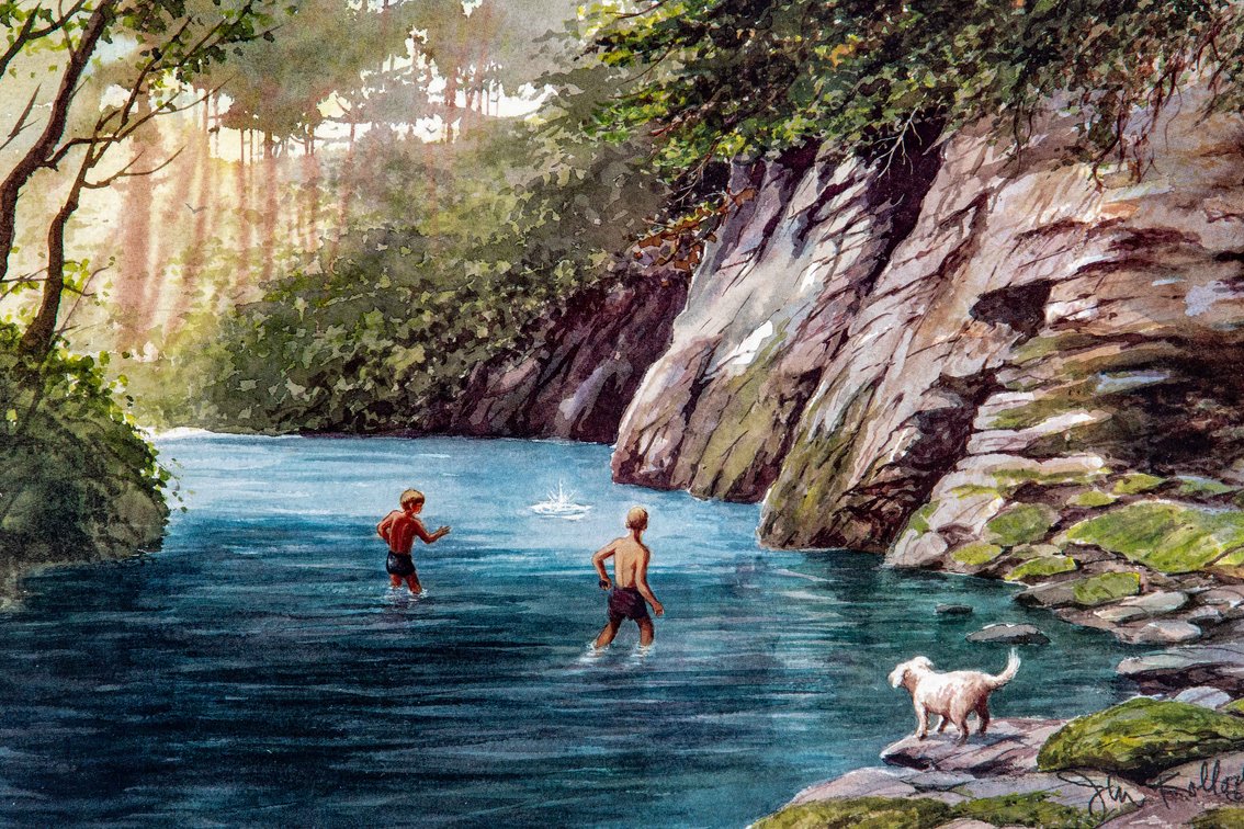 John Kollock "Soquee River Days" S/N Print