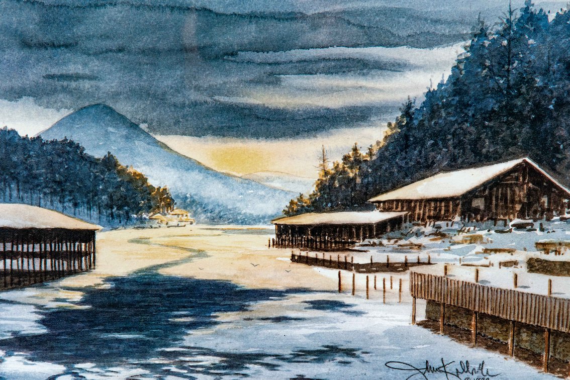 John Kollock "Timpson Cove Winter" S/N Print