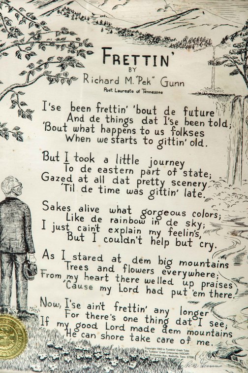Frettin' by Richard M. "Pek" Gunn- 1963 Poem