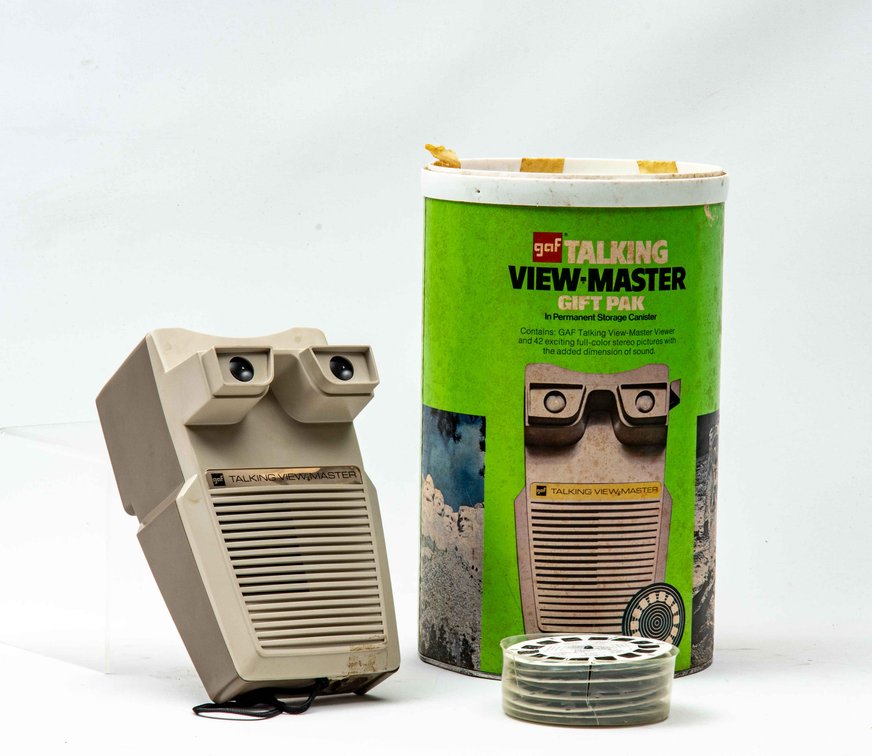 gaf Talking View-Master Gift Pak&Storage Canister