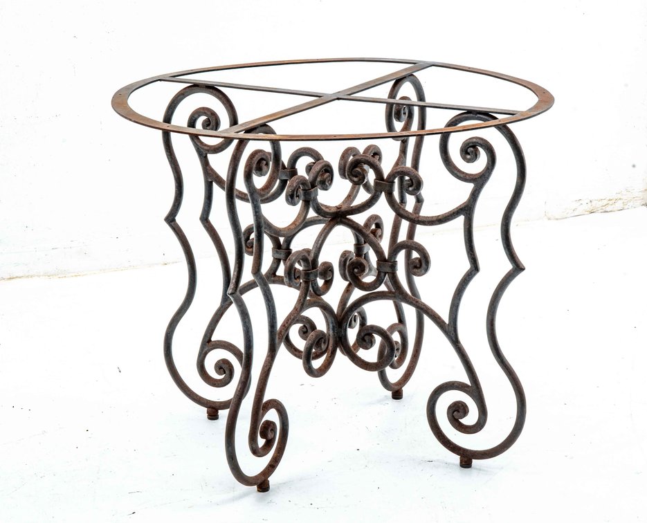 Wrought Iron Scrolled Table Frame