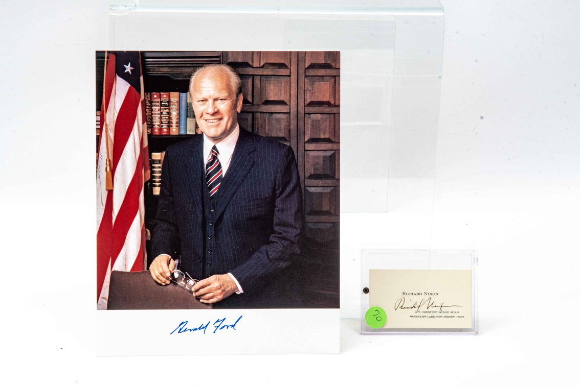 Ford and Nixon Presidential Signatures