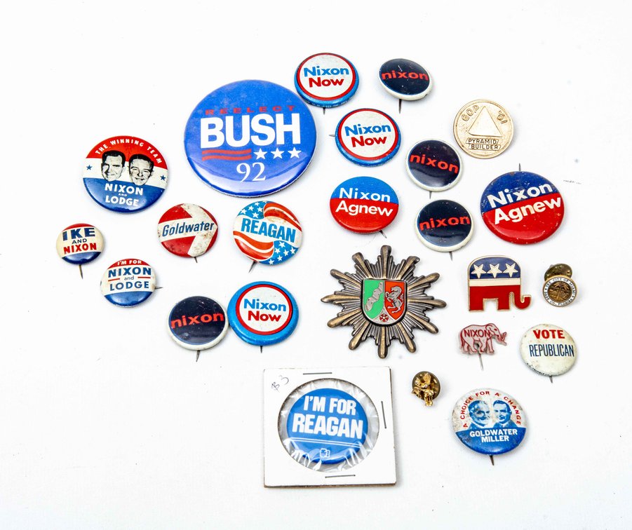21 x Presidential Campaign and Political Buttons