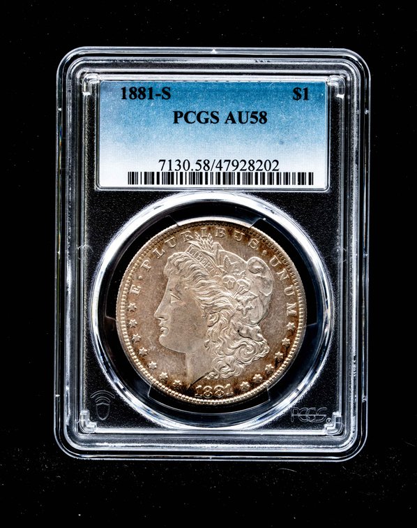 1881-S PCGS AU58 Morgan Silver Dollar