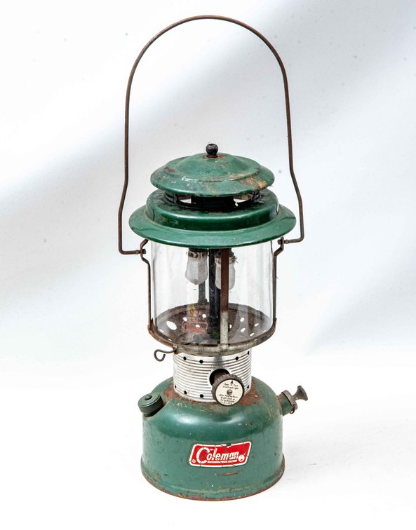 Green Coleman Kerosene Double Mantle Lantern