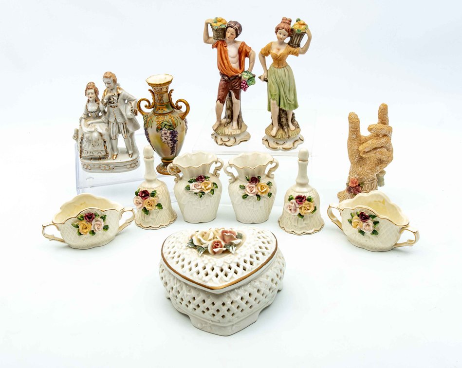 Ceramic Figurines, Ring Hand, & More