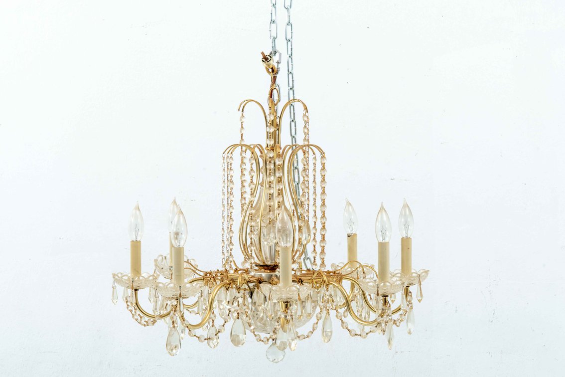 Waterfall Crystal Prism Chandelier